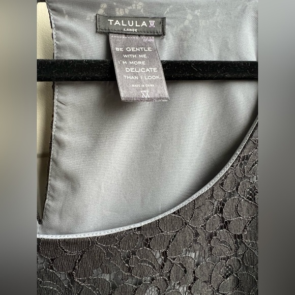 NEW Aritzia Talula Womens Black Lace Dress Mini Holiday Party Cocktail Size L - Picture 3 of 11